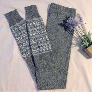 Garage clothing heather grey/white legging, size XS, high waisted